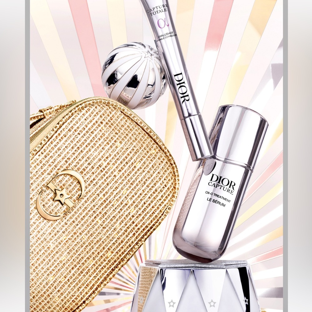 Dior Limited Edition Gold and Tan Cosmetic Bag✨💄 - Picture 3 of 6